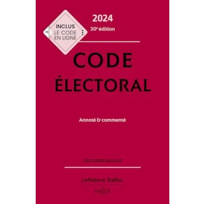 Afbeelding van Code electoral 2024 annote et commente
