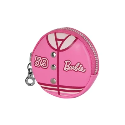 Afbeelding van Barbie Varsity Cookie portemonnee, Roze, 8,7 x cm, één maat, portemonnee