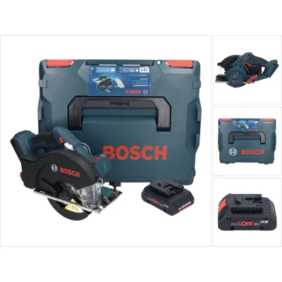 Afbeelding van Bosch GKM 18V 50 Professionele accu metaalcirkelzaag 18 V 136 mm borstelloos + 1x ProCORE 4.0 Ah L Boxx zonder oplader