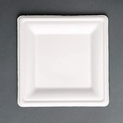 Afbeelding van Fiesta Compostable composteerbare bagasse borden vierkant 261mm (50 stuks)