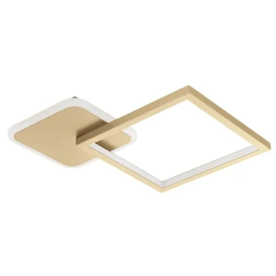 Afbeelding van EGLO Gafares Plafondlamp LED 33 cm GoudWit Dimbaar