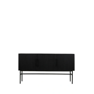 Afbeelding van Abage kast 150x40x80 cm hout zwart
