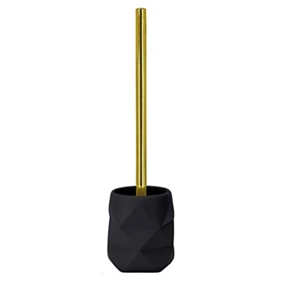 Afbeelding van Kleine Wolke Toiletborstel Golden Crackle Zwart