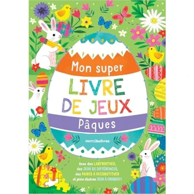 Afbeelding van MON SUPER LIVRE DE JEUX PAQUES
