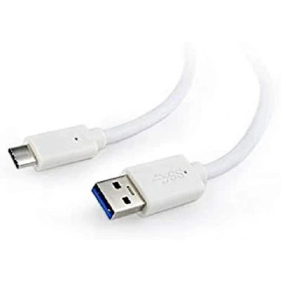 Afbeelding van Cablexpert USB C naar A kabel USB3.0 tot 2A / wit 1 meter