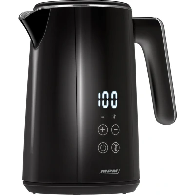 Afbeelding van MPM Stille Waterkoker met temperatuurregeling Digitale Temperatuurweergave 1,7 Liter Dubbelwandig 2200W Zwart