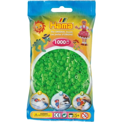 Afbeelding van Hama Strijkkralen 1000 Stuks Groen Fluor