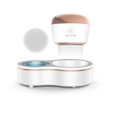 Image de Brosse nettoyante visage Rowenta Booster d&#039;éclat LV4020F0 240 V Blanc et Rose Cuivré