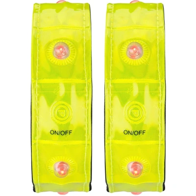 Afbeelding van Avento Sportarmband Reflecterend met LEDs Paar Geel