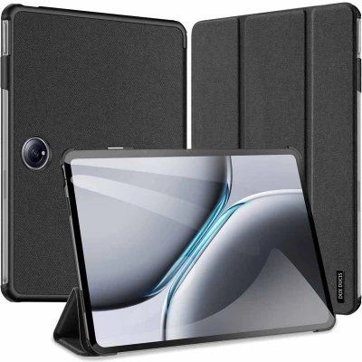 Afbeelding van Dux Ducis Tablet hoes geschikt voor OnePlus Pad Pro/Pad 2 Domo Tri fold Case Auto Wake/Sleep functie Zwart