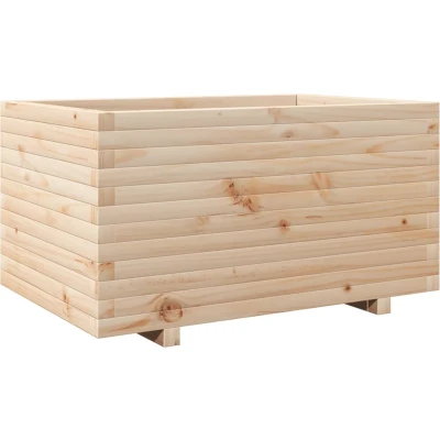 Afbeelding van vidaXL Plantenbak 90x60x49,5 cm massief grenenhout