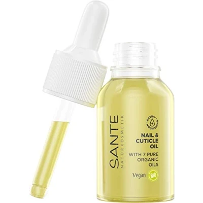 Afbeelding van SANTE Naturkosmetik Nail &amp; Cuticle Oil Nagelverzorgingsolie met biologische oliën en vitamine E Vegan 15 ml