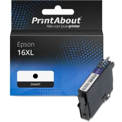 Afbeelding van Huismerk Epson 16XL (C13T16314012) Inktcartridge Zwart Hoge capaciteit