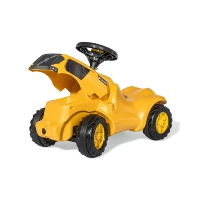Afbeelding van ROLLY TOYS RollyMinitrac Volvo 132560 met aanhanger (voor kinderen van 1,5 tot 4 jaar, fluisterbanden, pedaal, roller, geel