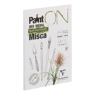 Image de Bloc Papier Multi Techniques Painton Misca 250g Clairefontaine