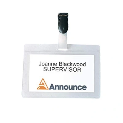 Afbeelding van Badge Self Laminating 54x90mm 25 stuks