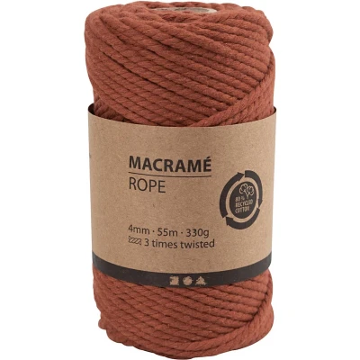Afbeelding van CC Macramékoord 4 mm 55 m Oranje