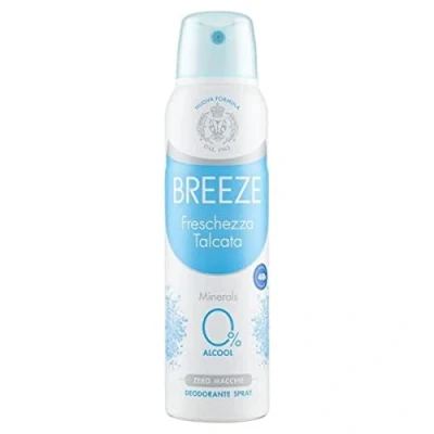 Afbeelding van Breeze Freschezza Talcata Deodorantspray 150 ml + Italiaanse Polpa Gourmet 400 g, 6 stuks