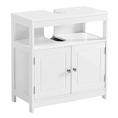 Afbeelding van Mat Wit Badmeubel met Scandinavisch Design