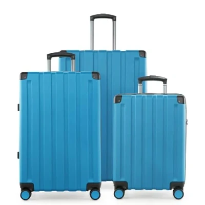 Afbeelding van HAUPTSTADTKOFFER Q Damm Hartschalenkoffer trolley, TSA, 4 rollen, cyaan blauw., Kofferset