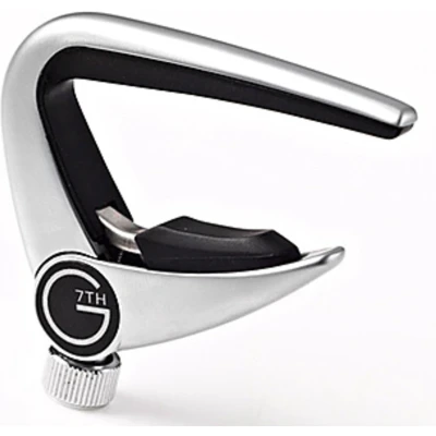 Afbeelding van G7th Newport Steel String Silver Capo tbv western en elektrische gitaren