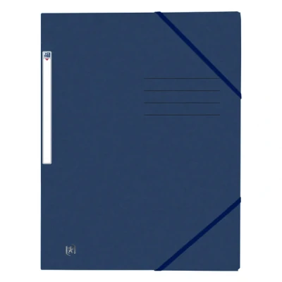 Image de Oxford Top File+ farde à élastique en carton A4 bleu foncé