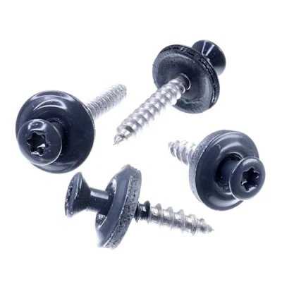 Afbeelding van SECCARO Lot de 100 vis étanches 4,5 x 20 mm, RAL 7016 gris anthracite, acier inoxydable A2, rondelle d&#039;étanchéité EPDM 15 TX/six pans creux