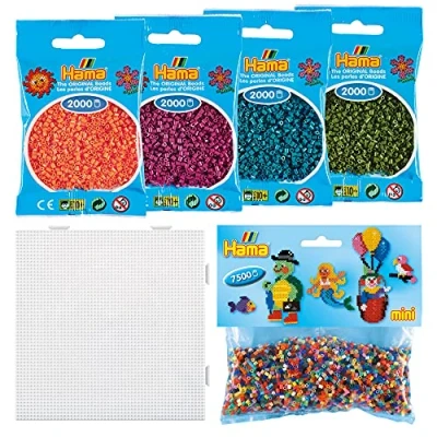 Afbeelding van Hama Assortiment Mini &quot;Basic&quot; Strijkkralen Maat ø 2,5 mm Ref. S245