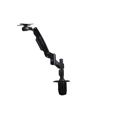 Image de SilverStone ARM One ARM11BC Kit de montage (bras articulé, plaque d&#039;interface, fixation par pince pour bureau, poteau) Écran LCD plastique, acier, alliage d&#039;aluminium noir Taille d&#039;écran : 15&quot; 24&quot;