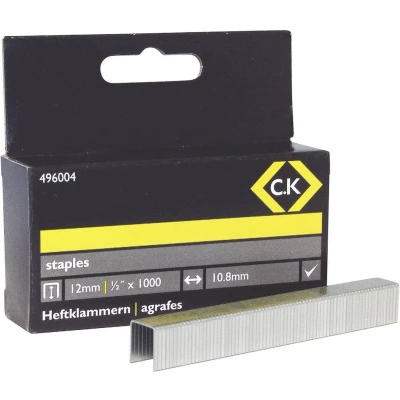 Afbeelding van C.K 496004 Nieten voor tacker Type 140 1000 stuk(s) Afm. (l x b) 12 mm 10.5
