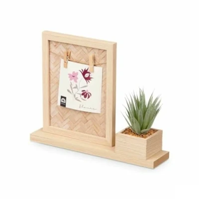 Afbeelding van Fotolijsten GiftDecor 411096 Natuurlijk Plastic Hout MDF (8 Stuks)