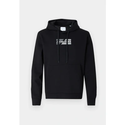 Afbeelding van Jack &amp; Jones Jjecorp Graphic HOOD Sweater, Heren, Maat: XS, Black