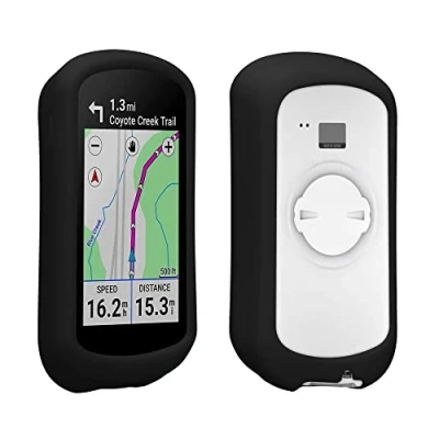 Afbeelding van kwmobile hoes geschikt voor Garmin Edge Explore 2 Siliconen beschermhoes fietsnavigatie zwart