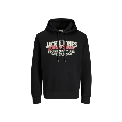 Afbeelding van Jack &amp; Jones LOGO Hoodie, Heren, Maat: XL, Black