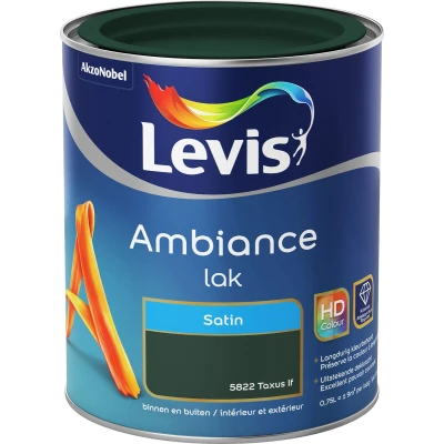 Afbeelding van Levis verf Ambiance lak satin 750ml taxus