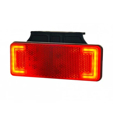 Afbeelding van Horpol LED Achtermarkering Rood 12 24V NEON look Zijkant + Bevestigingsbeugel
