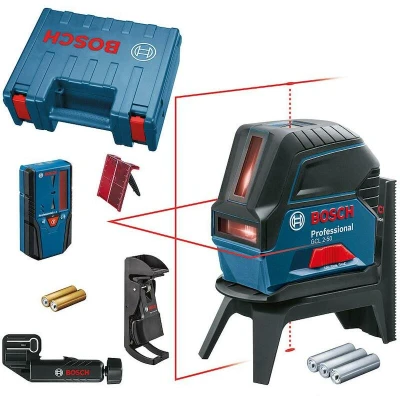 Afbeelding van Bosch Professional GCL 2 50 Kruislijnlaser Rood + Laserontvanger LR 6 in Koffer 0601066F01