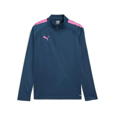 Afbeelding van Puma Teamliga ZIP JR Unisex Longsleeve voor kinderen, Maat: 176, Ocean tropic/electric lime