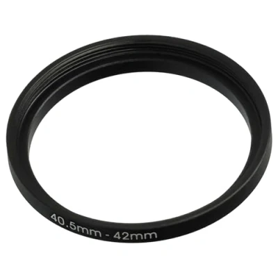 Afbeelding van vhbw Step Up Filter Adapterring, 40,5 mm naar 42 mm, voor cameralens, adapter, metaal, zwart