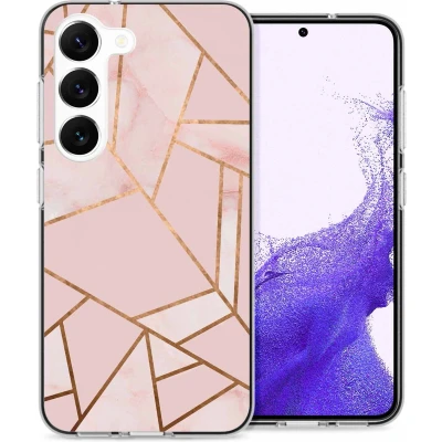 Afbeelding van iMoshion Hoesje Siliconen Geschikt voor Samsung Galaxy S23 Color Backcover roze