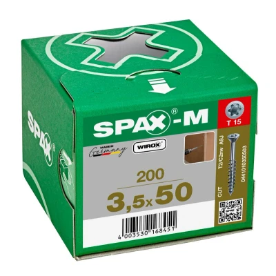Afbeelding van Spax M Spaanplaatschroef Torx 3,5X50 Mm Klein Kop MDF 200st