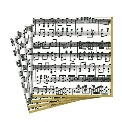 Afbeelding van Caspari Musica papieren servetten, 20 stuks