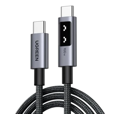 Afbeelding van UGREEN Uno USB C naar PD kabel 100W 20V 5A snel opladen nylon compatibel met MacBook iPad iPhone 15 Plus Pro Max Galaxy S24 Ultra S23 S22 A54 A34 A14 Steam Deck PS5 Controller (1 m)