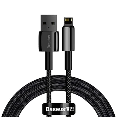 Afbeelding van Baseus Tungsten Gold 12W Fast Charge USB naar Lightning Kabel 1M