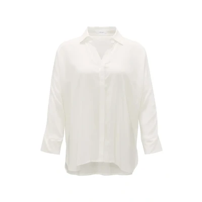 Afbeelding van Opus Flavena Overhemdblouse, Dames, Maat: 42, Milk