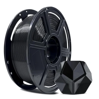 Afbeelding van FLASHFORGE PLA PRO 3D printerfilament 1,75 mm, 1 kg spoel, maatnauwkeurigheid +/ 0,02 mm voor FDM printers, betere taaiheid en geen knopen (zwart)