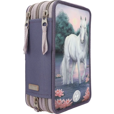 Afbeelding van Depesche Miss Melody 3 vaks gevulde etui LED