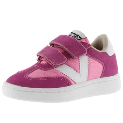 Afbeelding van VICTORIA LAGE MILLAS NYLON BASKET &amp; LEER KRUST ONDERDELEN CONTRAST SCRATCHS, FUCSIA