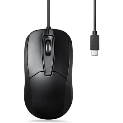 Afbeelding van Perixx PERIMICE 209 C Black Muis Kabelgebonden Optisch Zwart 3 Toetsen 1000 dpi