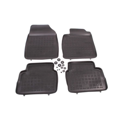 Afbeelding van REZAW PLAST 200502 Vloermatset Rubber voor en achter 4 Zwart OPEL: Vectra C CC, Saloon